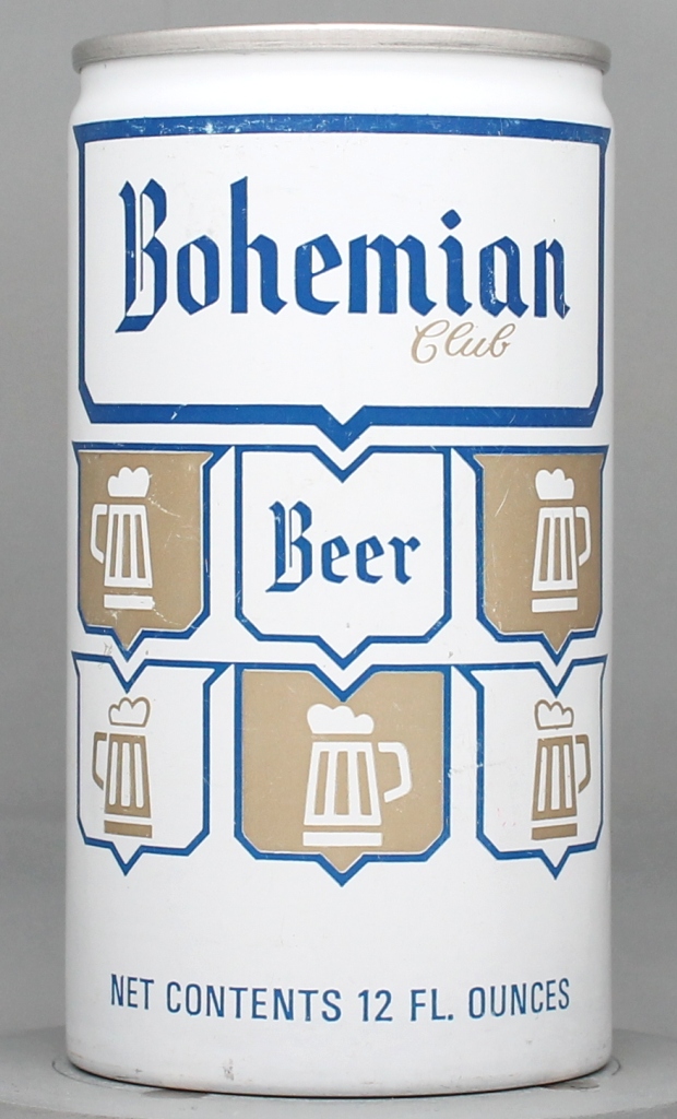 Bohemian Club Beer 12 Oz Tab Top Can