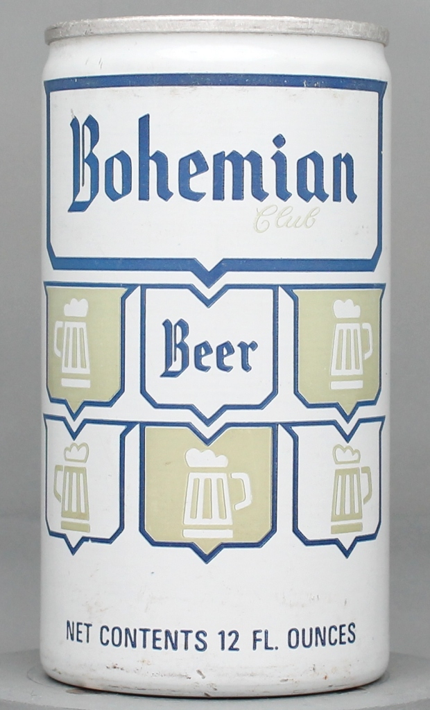 Bohemian Club Beer 12 Oz Tab Top Can