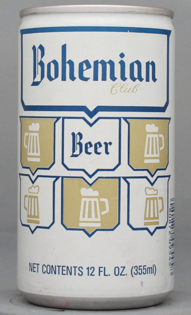 Bohemian Club Beer 12 Oz Tab Top Can