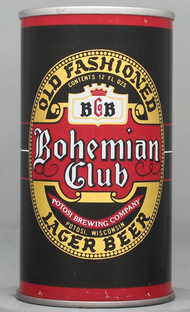 Bohemian Club Lager Beer 12 Oz Tab Top Can