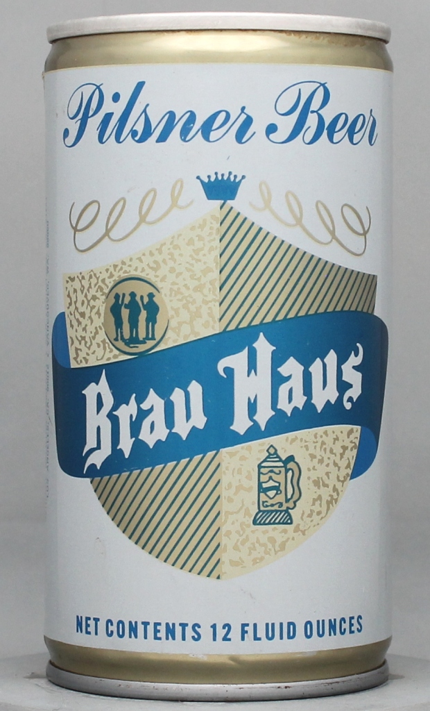 Brau Haus Pilsner Beer 12 Oz Tab Top Can
