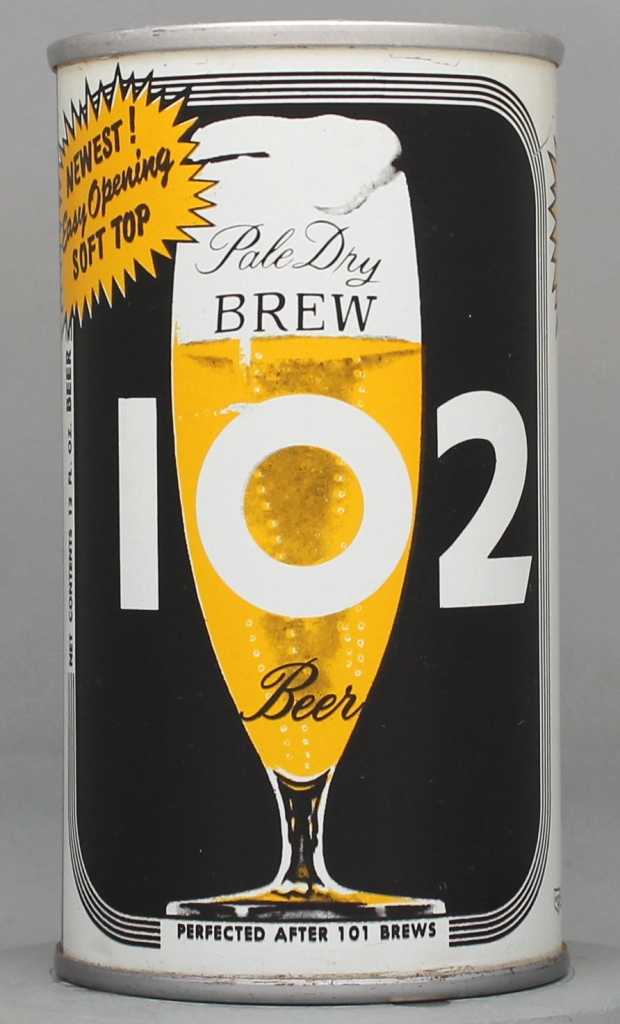Brew 102 Pale Dry Beer 12 Oz Tab Top Can