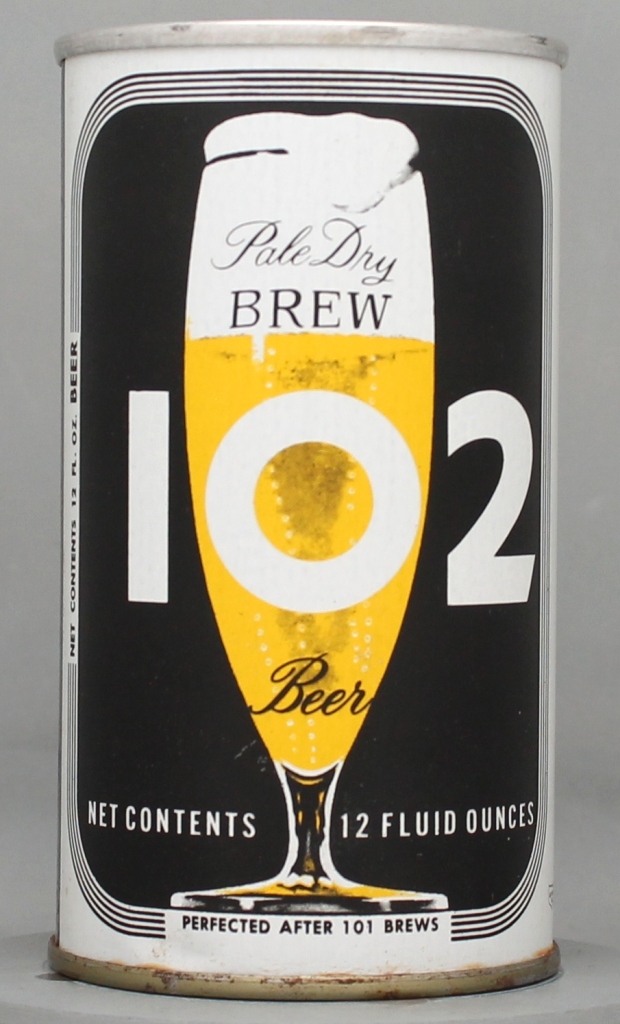 Brew 102 Pale Dry Beer 12 Oz Tab/Insert Top Can