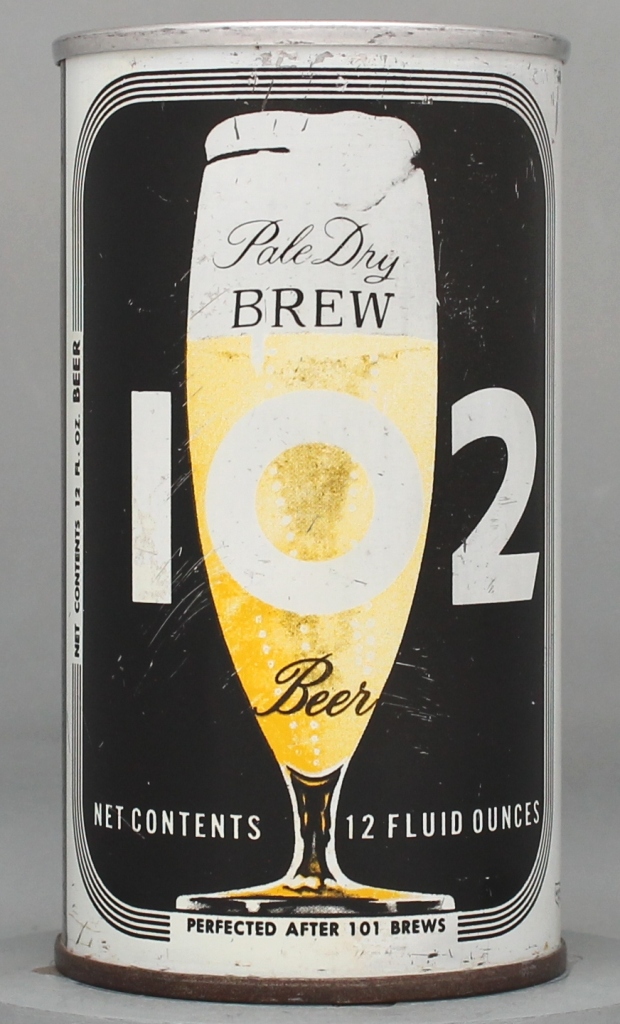 Brew 102 Pale Dry Beer 12 Oz Tab Top Can
