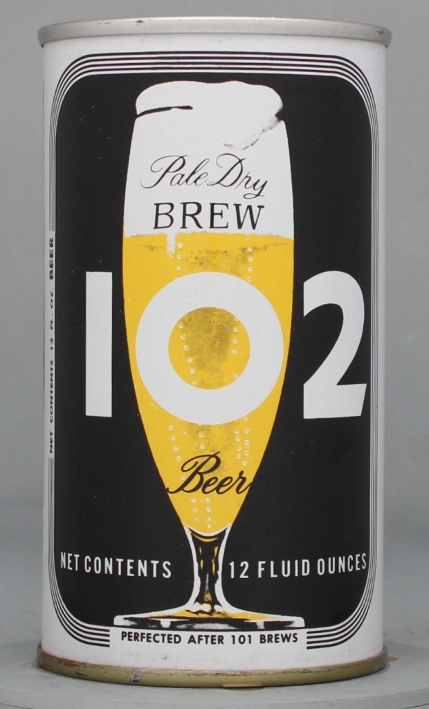 Brew 102 Pale Dry Beer 12 Oz Tab Top Can