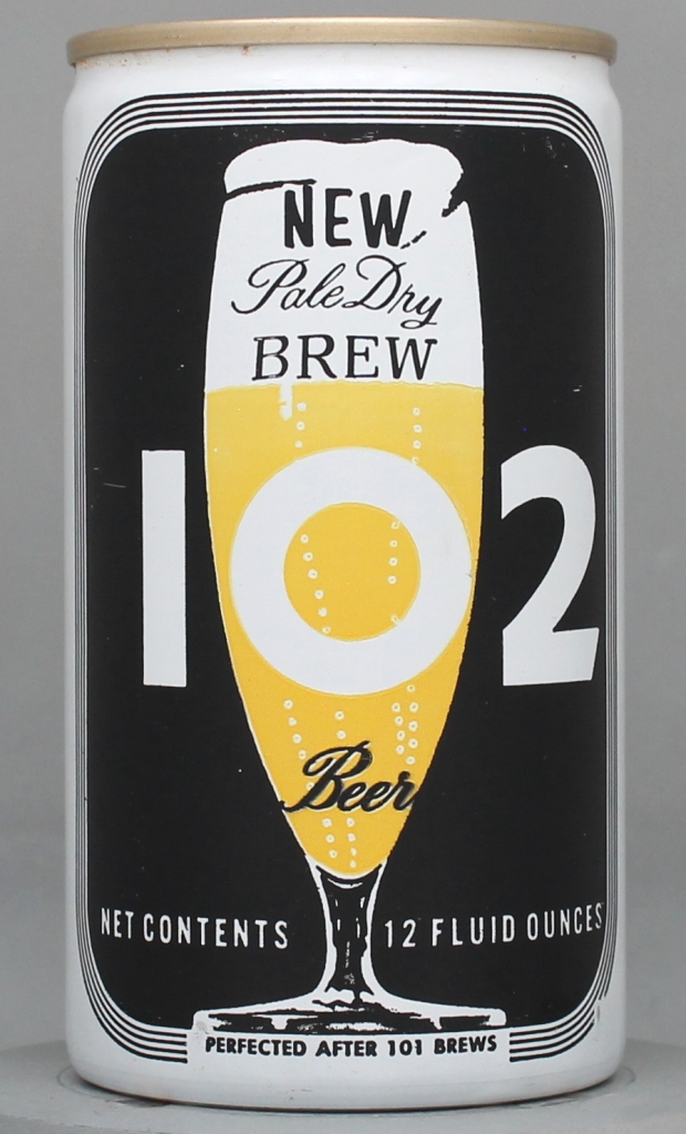 Brew 102 Pale Dry Beer 12 Oz Tab Top Can