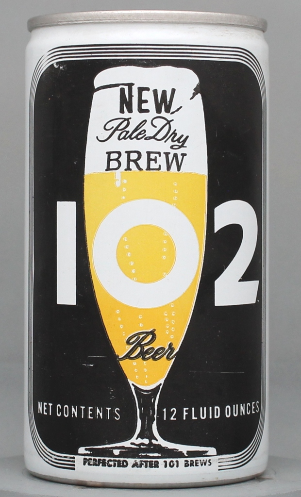 Brew 102 Pale Dry Beer 12 Oz Tab Top Can