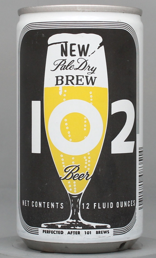 Brew 102 Pale Dry Beer 12 Oz Tab Top Can