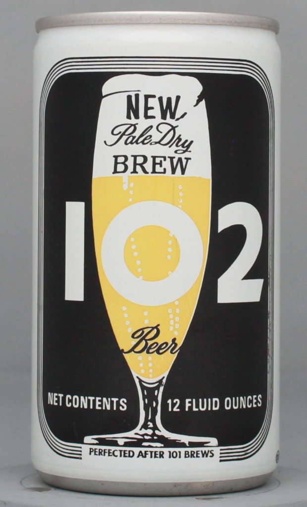 Brew 102 Pale Dry Beer 12 Oz Tab Top Can