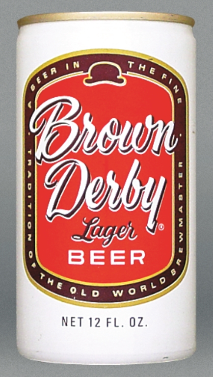 Brown Derby Lager Beer 12 Oz Tab Top Can