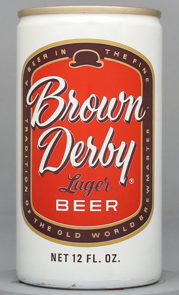 Brown Derby Lager Beer 12 Oz Tab Top Can