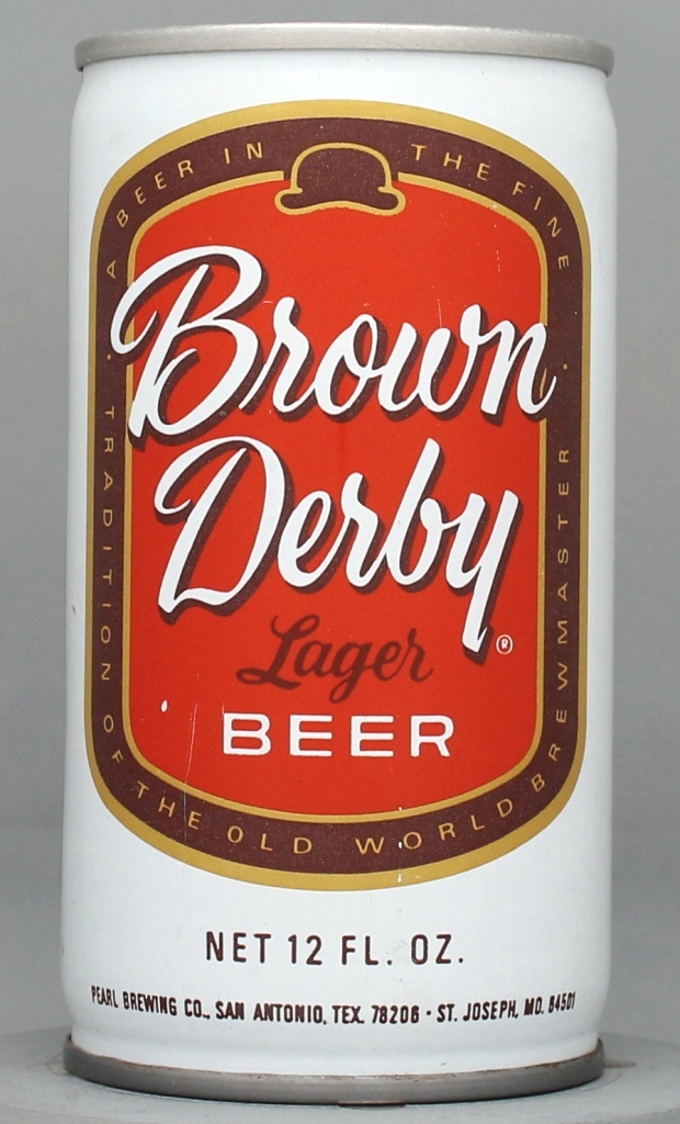 Brown Derby Lager Beer 12 Oz Tab Top Can