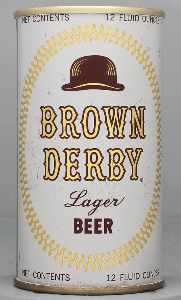 Brown Derby Lager Beer 12 Oz Tab Top Can