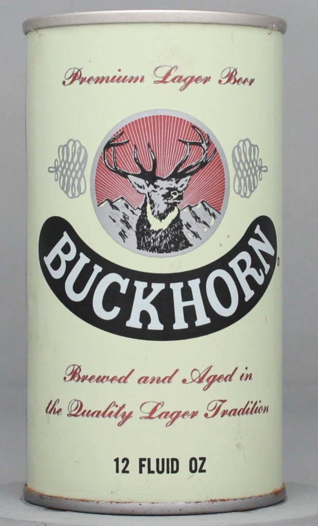 Buckhorn Premium Lager Beer 12 Oz Tab Top Can
