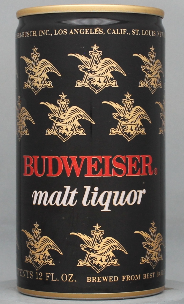 Budweiser Malt Liquor 12 Oz Tab Top Can