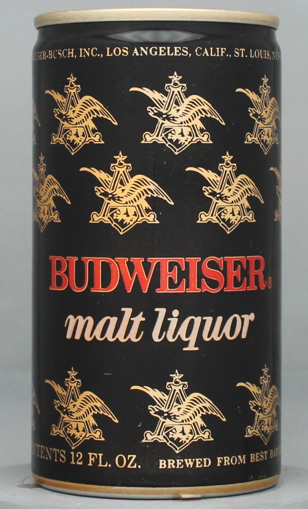 Budweiser Malt Liquor 12 Oz Tab Top Can