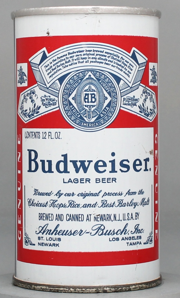 Budweiser Lager Beer 12 Oz Zip Top Can