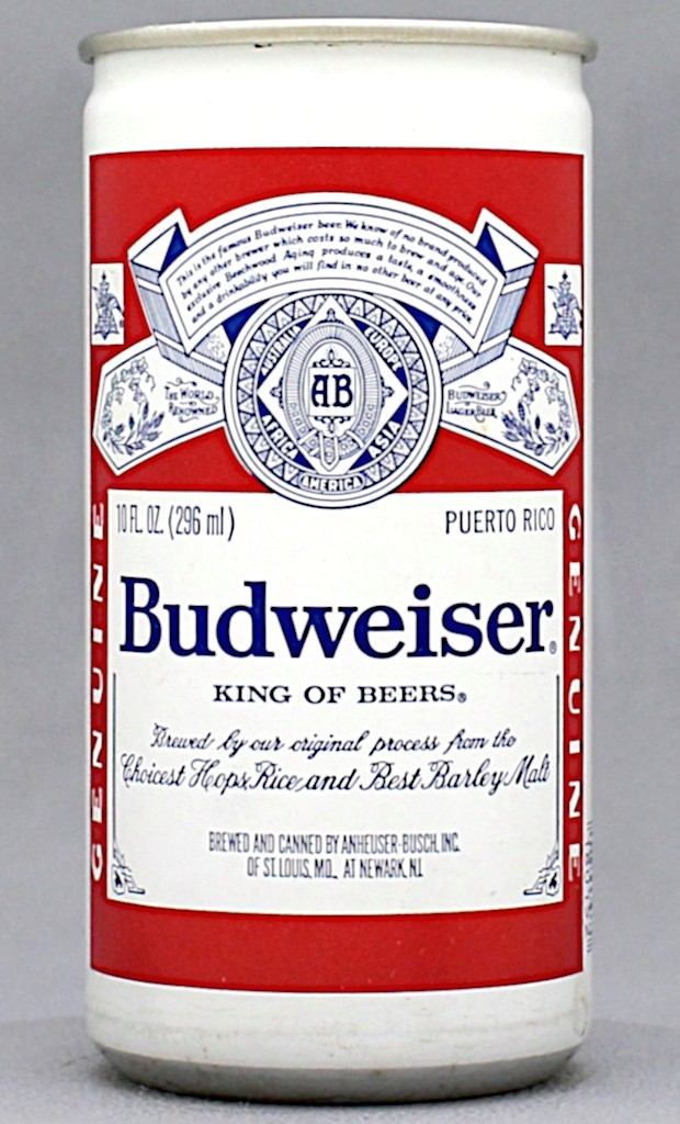 Budweiser King Of Beer 10 Oz Tab Top Can