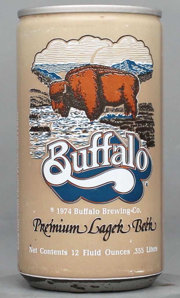 Buffalo Premium Lager Beer 12 Oz Tab Top Can