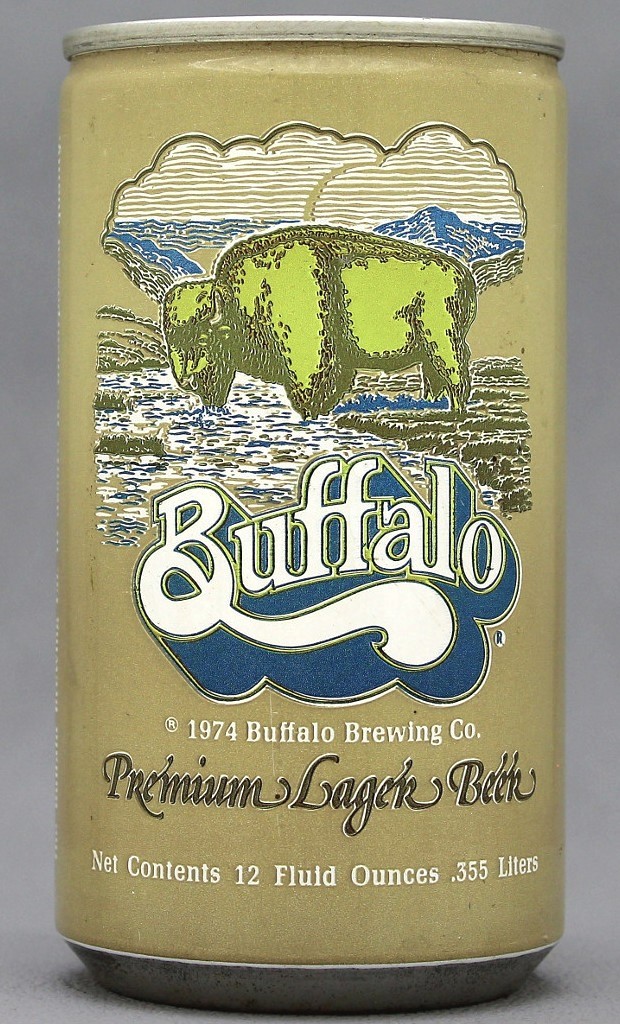 Buffalo Premium Lager Beer 12 Oz Tab Top Can