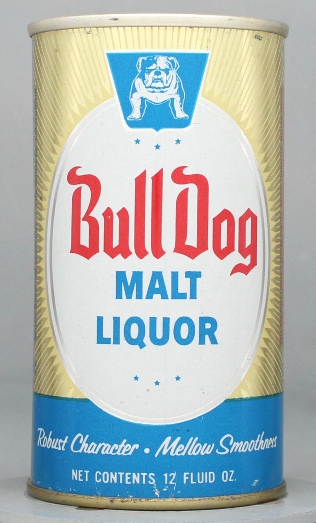 Bull Dog Malt Liquor 12 Oz Tab Top Can