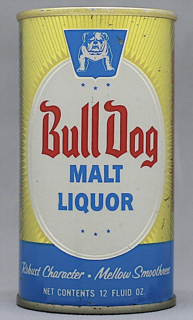 Bull Dog Malt Liquor 12 Oz Tab Top Can