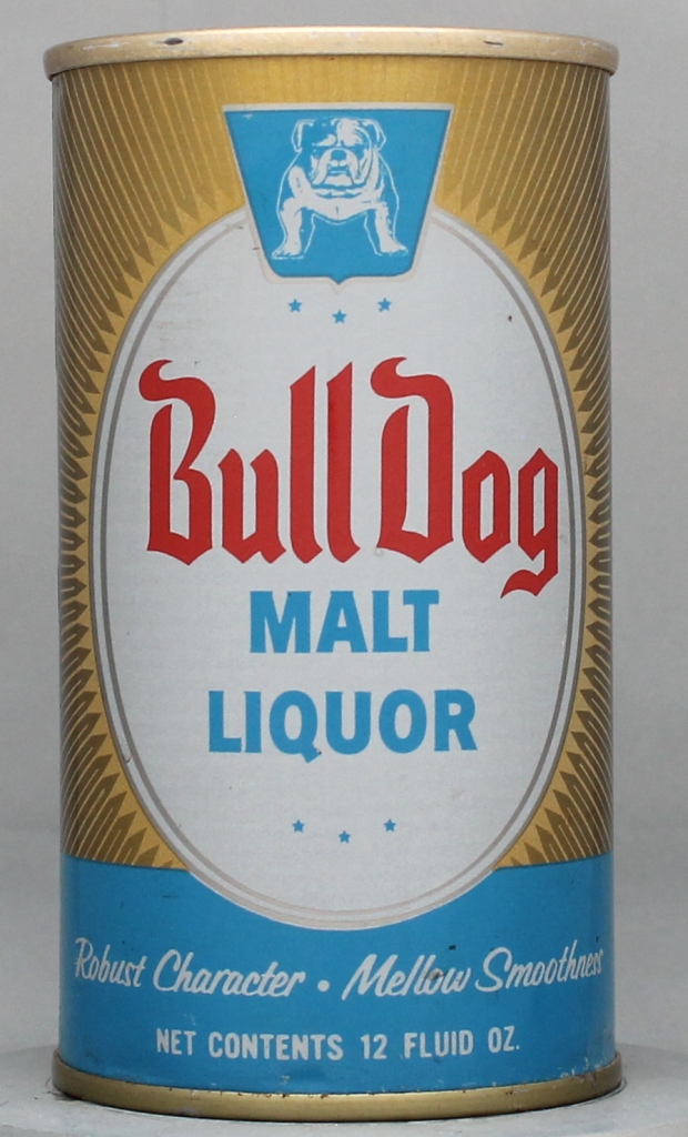 Bull Dog Malt Liquor 12 Oz Tab Top Can