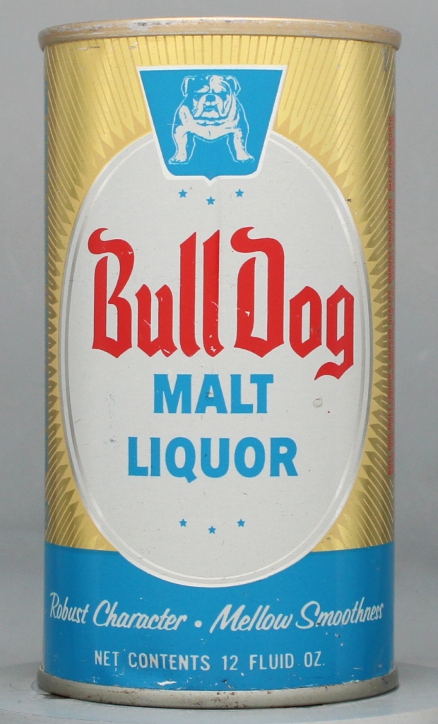 Bull Dog Malt Liquor 12 Oz Tab Top Can