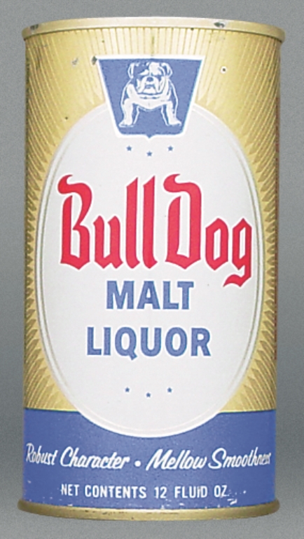 Bull Dog Malt Liquor 12 Oz Tab Top Can