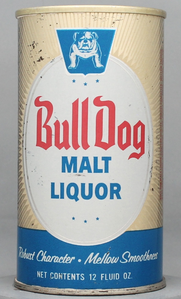Bull Dog Malt Liquor 12 Oz Tab Top Can