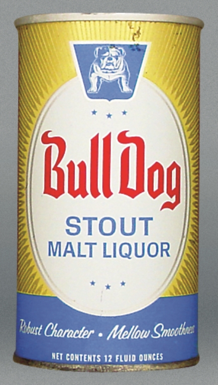 Bull Dog Stout Malt Liquor 12 Oz Zip Top Can