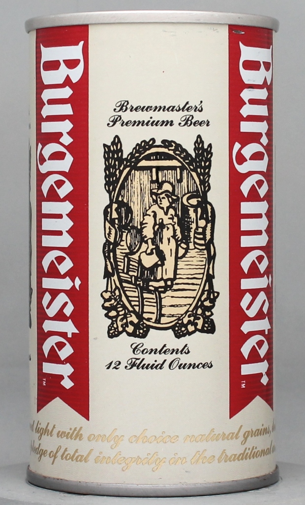 Burgemeister Brewmaster's Beer 12 Oz Tab Top Can