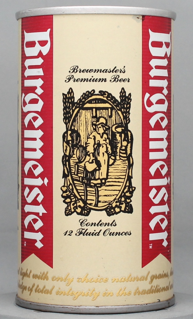 Burgemeister Brewmaster's Premium Beer 12 Oz Tab Top Can