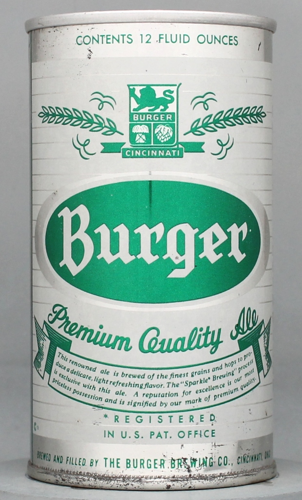 Burger Premium Quality Ale 12 Oz Zip Top Can