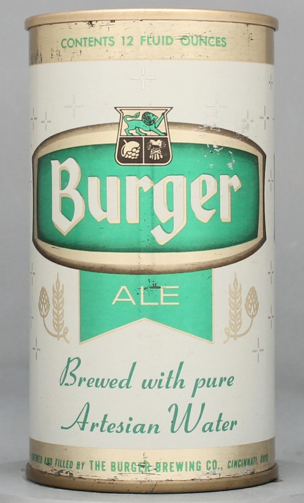 Burger Ale 12 Oz Tab Top Can