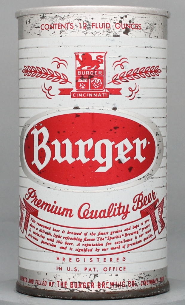 Burger Premium Quality Beer 12 Oz Zip Top Can