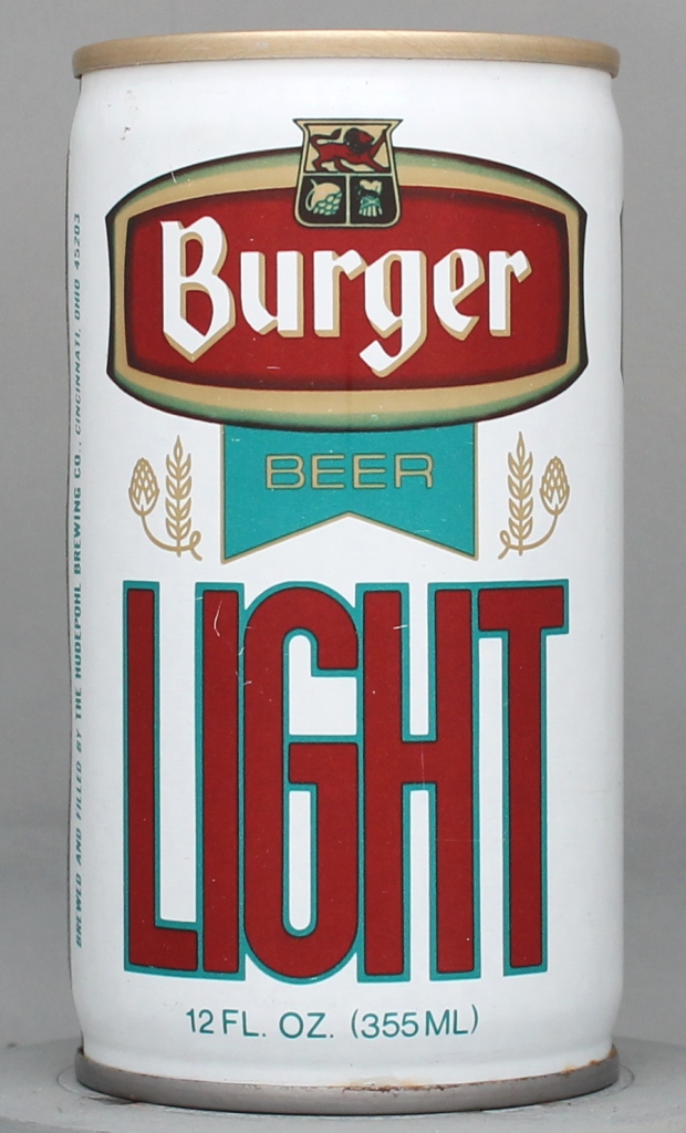 Burger Light Beer 12 Oz Tab Top Can