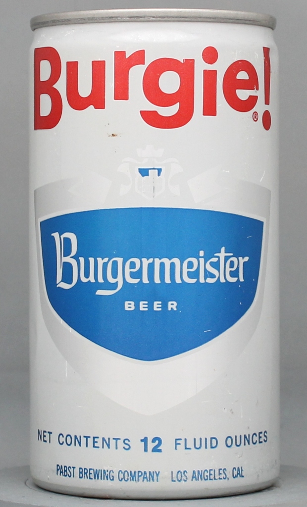 Burgermister Burgie Beer 12 Oz Tab Top Can