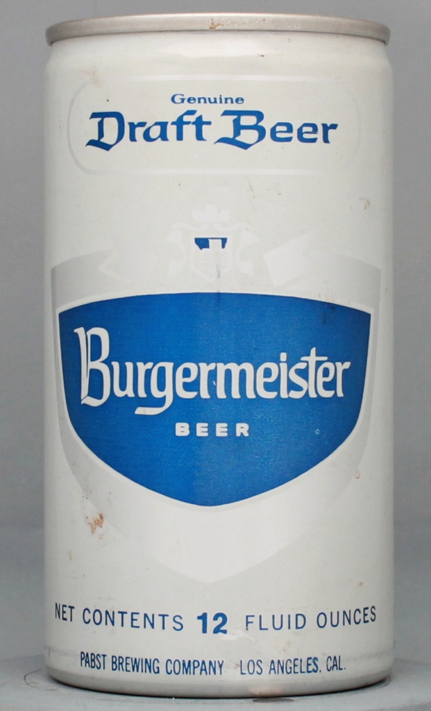 Burgermeister Genuine Draft 12 Oz Tab Top Can