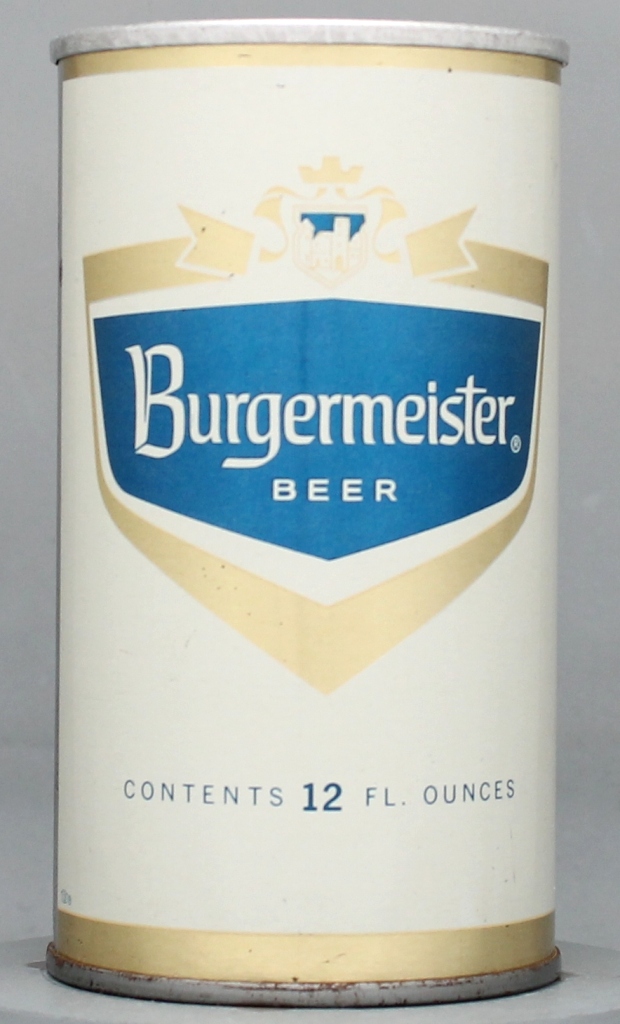 Burgermeister Beer 12 Oz Tab Top Can