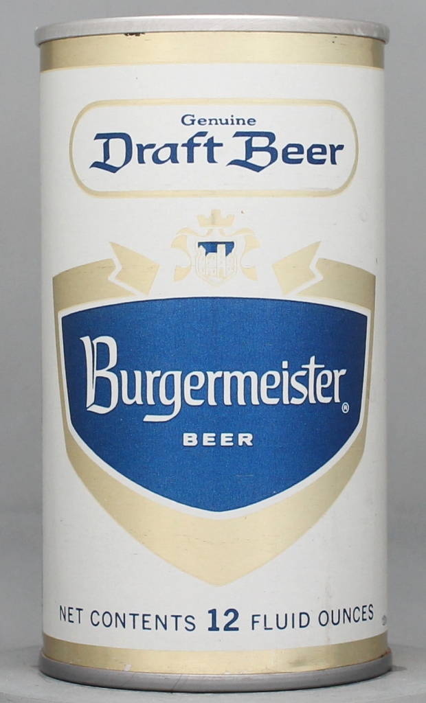 Burgermeister Genuine Draft 12 Oz Tab Top Can