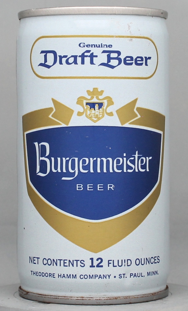 Burgermeister Genuine Draft 12 Oz Tab Top Can