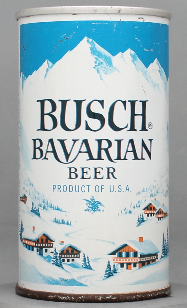 Busch Bavarian Beer 12 Oz Zip/Tab Top Can