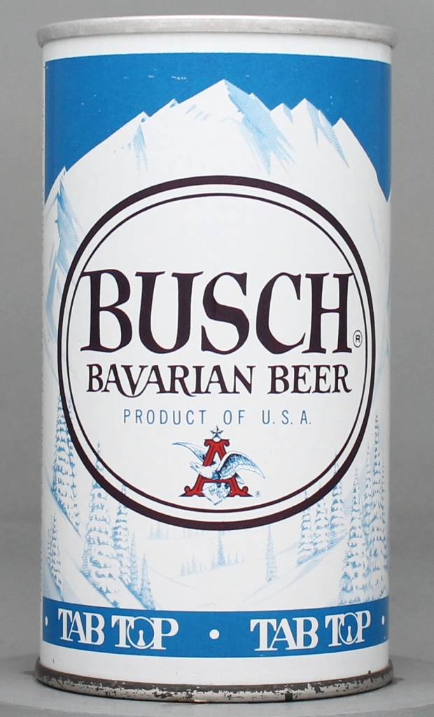 Busch Bavarian Beer 12 Oz Zip/Tab Top Can