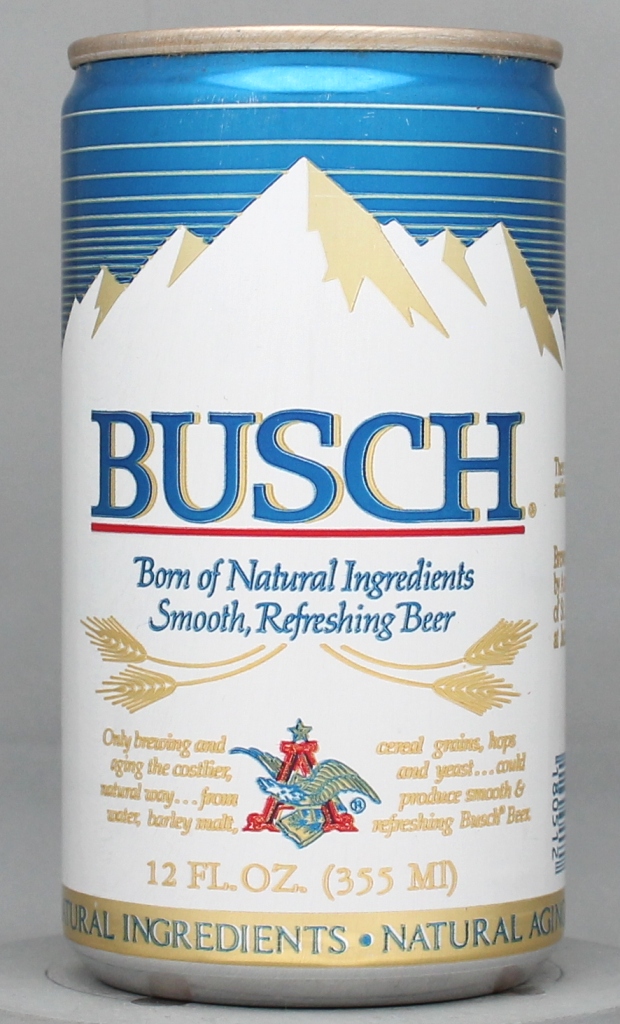 Busch Beer 12 Oz Tab Top Can