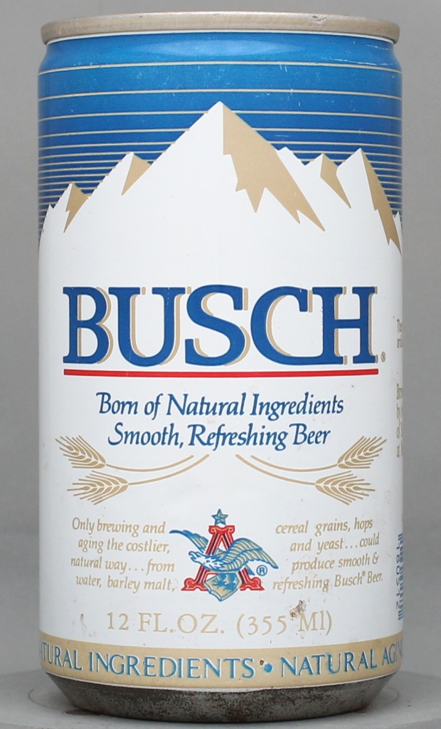 Busch Beer 12 Oz Tab Top Can