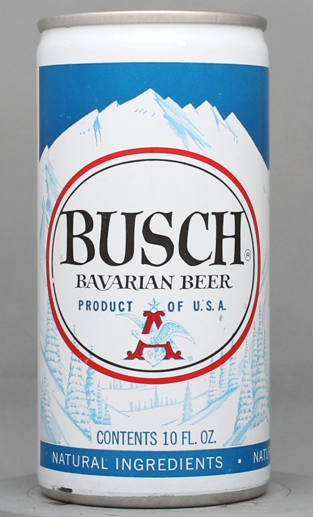 Busch Bavarian Beer 10 Oz Tab Top Can