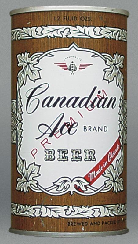 Canadian Ace Premium Beer 12 Oz Tab Top Can