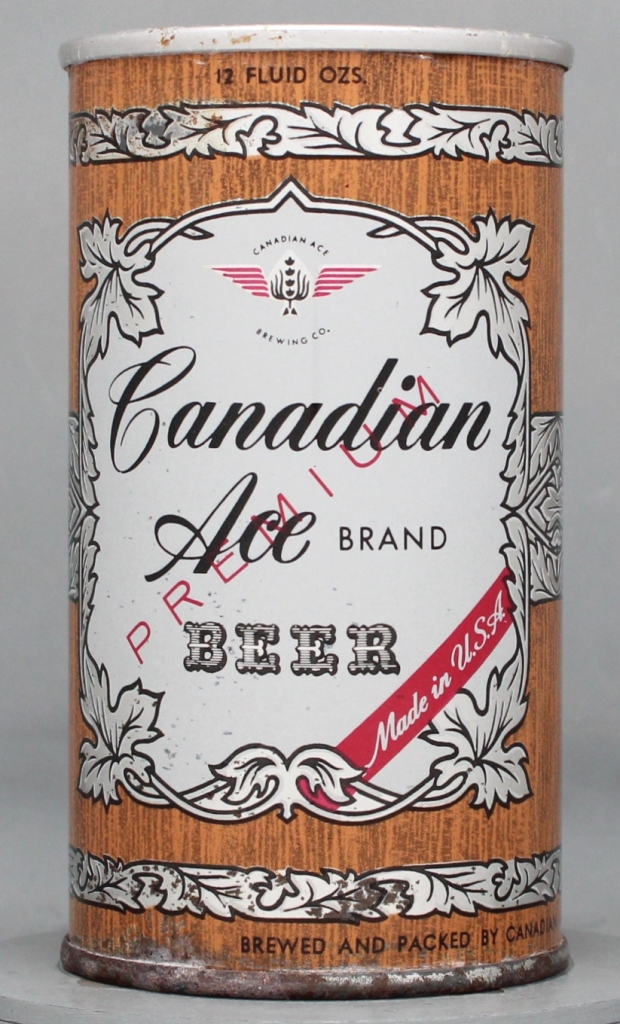 Canadian Ace Brand Premium Beer 12 Oz Zip Top Can