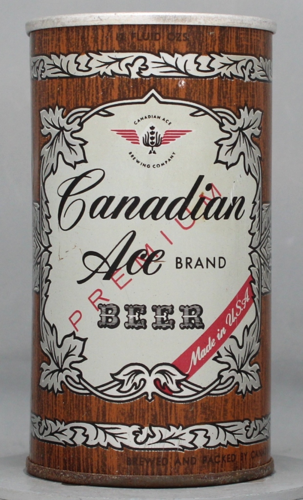 Canadian Ace Brand Premium Beer 12 Oz Tab Top Can